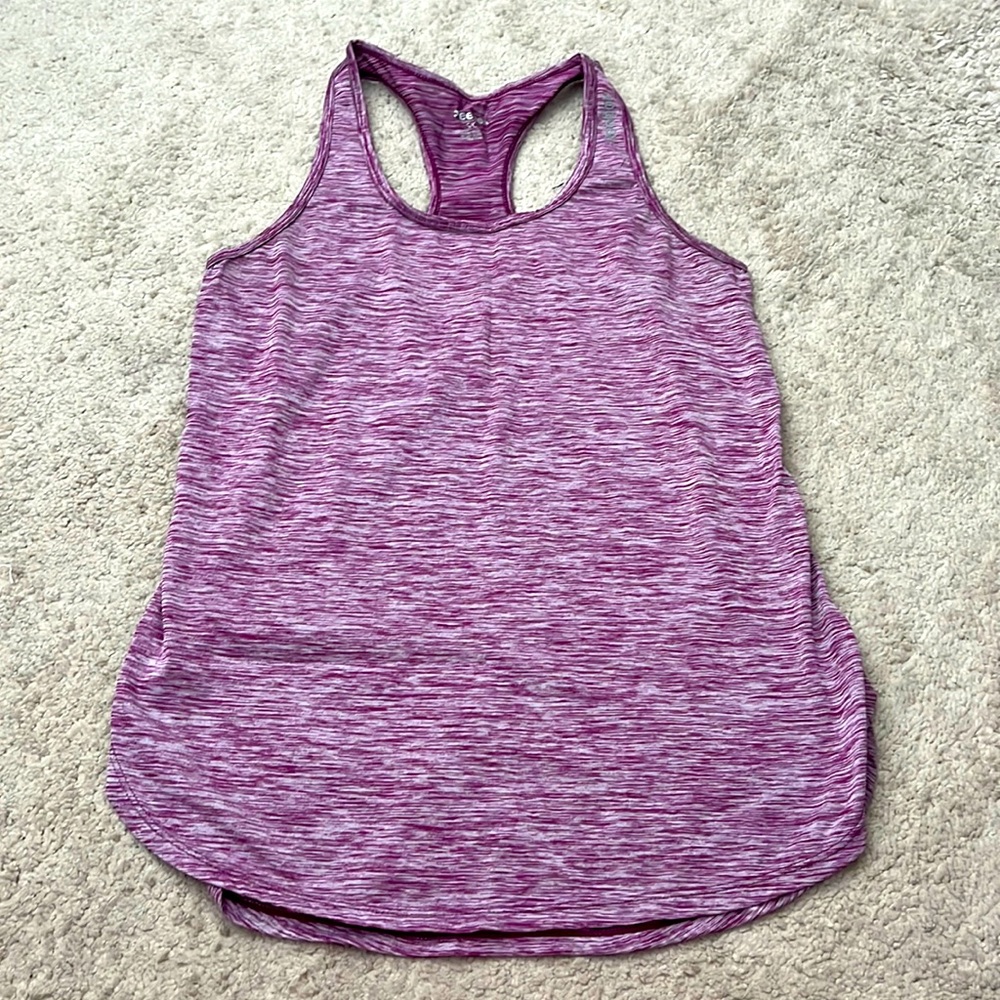 Reebok Marled Purple Racerback Tank